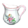 Pot à lait fleuri modèle réverbère vintage 12x13