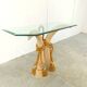 Vintage faux tusk console table, 1980s