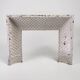 Reduced cast iron fireplace fender Louis XVI