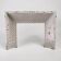 Reduced cast iron fireplace fender Louis XVI