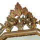 Classic Italian Gilt Crested Mirror by La Barge, 100 cm