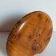 Vase bois massif loupe d'orme vintage