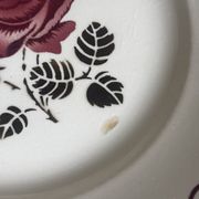 Set of 7 flat plates Badonviller Germaine