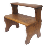 Wooden step stool vintage country decoration