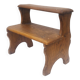 Wooden step stool vintage country decoration