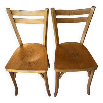 Lot de 2 chaises en bois