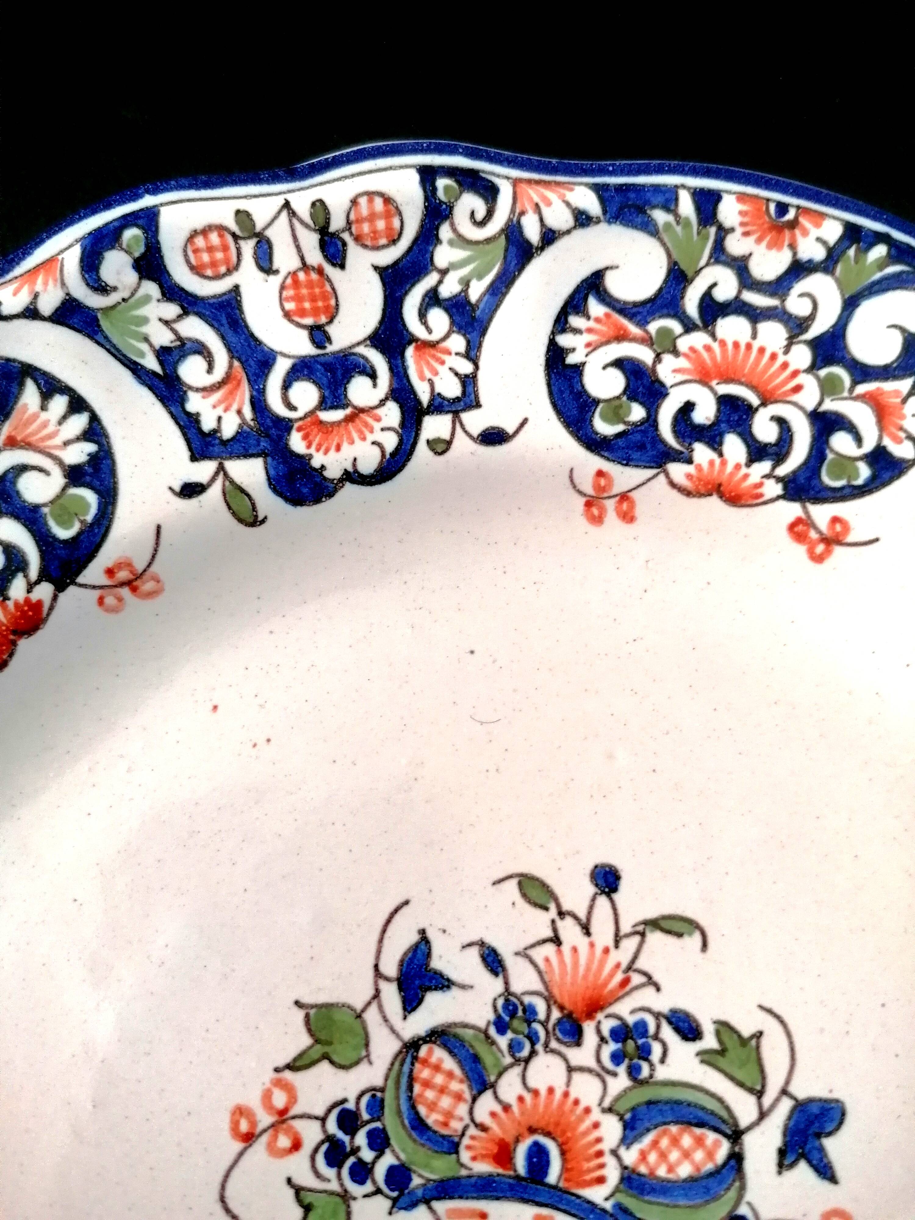 Assiette Rouen 19ème s