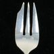 12 SFAM cake forks in silver metal Russian handle