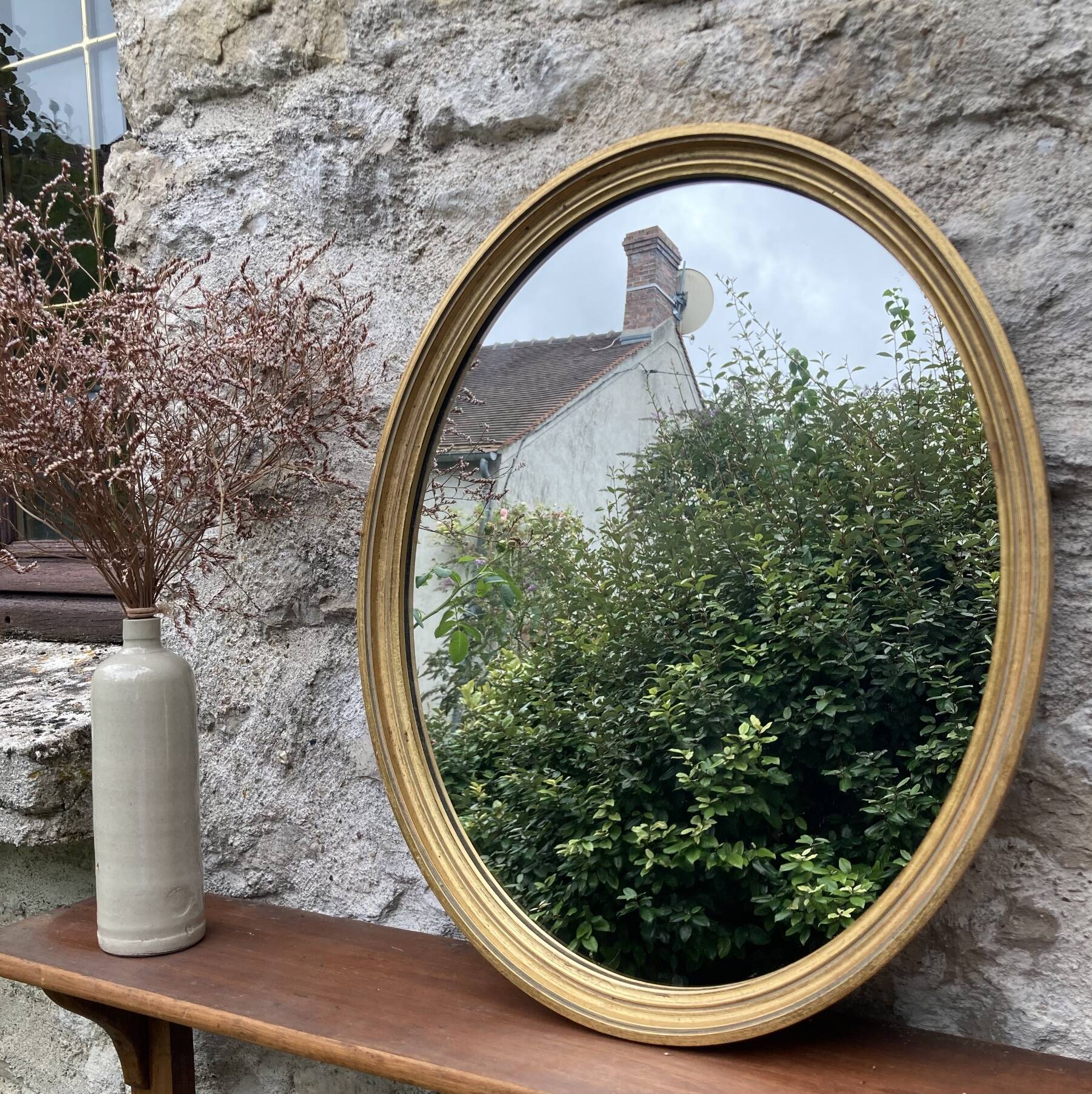 Miroir ancien doré