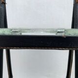 Cendrier on leather stand by Jacques Adnet, 1960