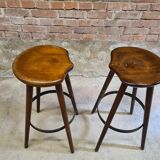 Set of 2 vintage bar stools