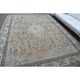 1970s Vintage Persian Handmade Wool Cotton Light Brown Area Rug 276x356