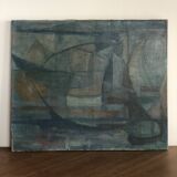 Cubist seascape