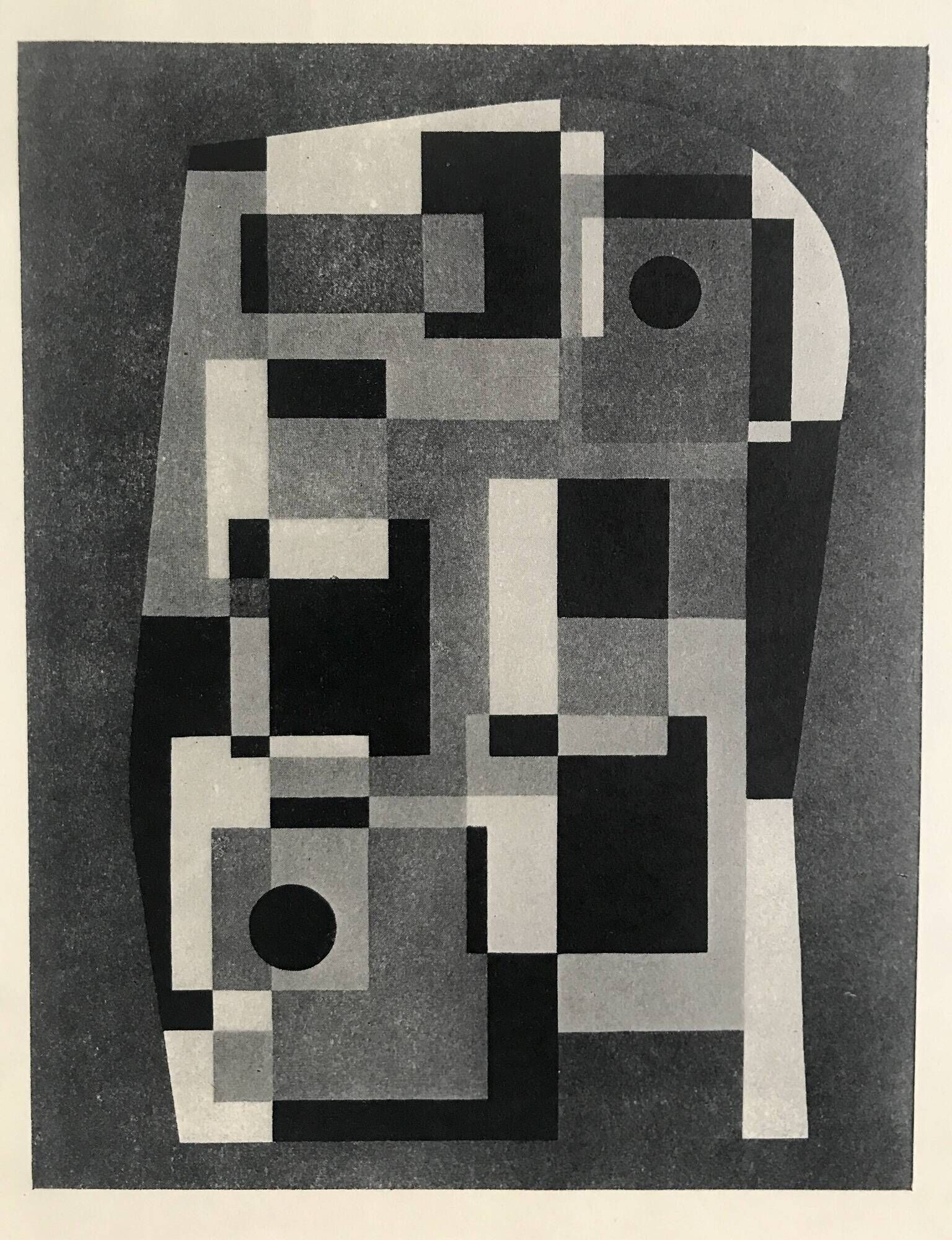 Gina ionesco, galerie arnaud, circa 1955. original poster in b&w