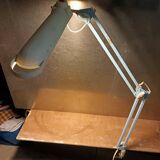 Articulated blue desk lamp