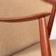 2 Scandinavian armchairs in teak and fabric, new Tyrol model, Gerhard Berg.