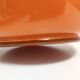 Orange Encased Hand-Blown Glass Flower Vase, Empoli, Italy