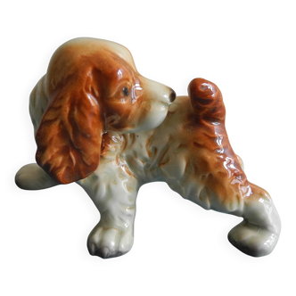 Ancienne statuette chien céramique Cortendorf Western Germany ceramic dog
