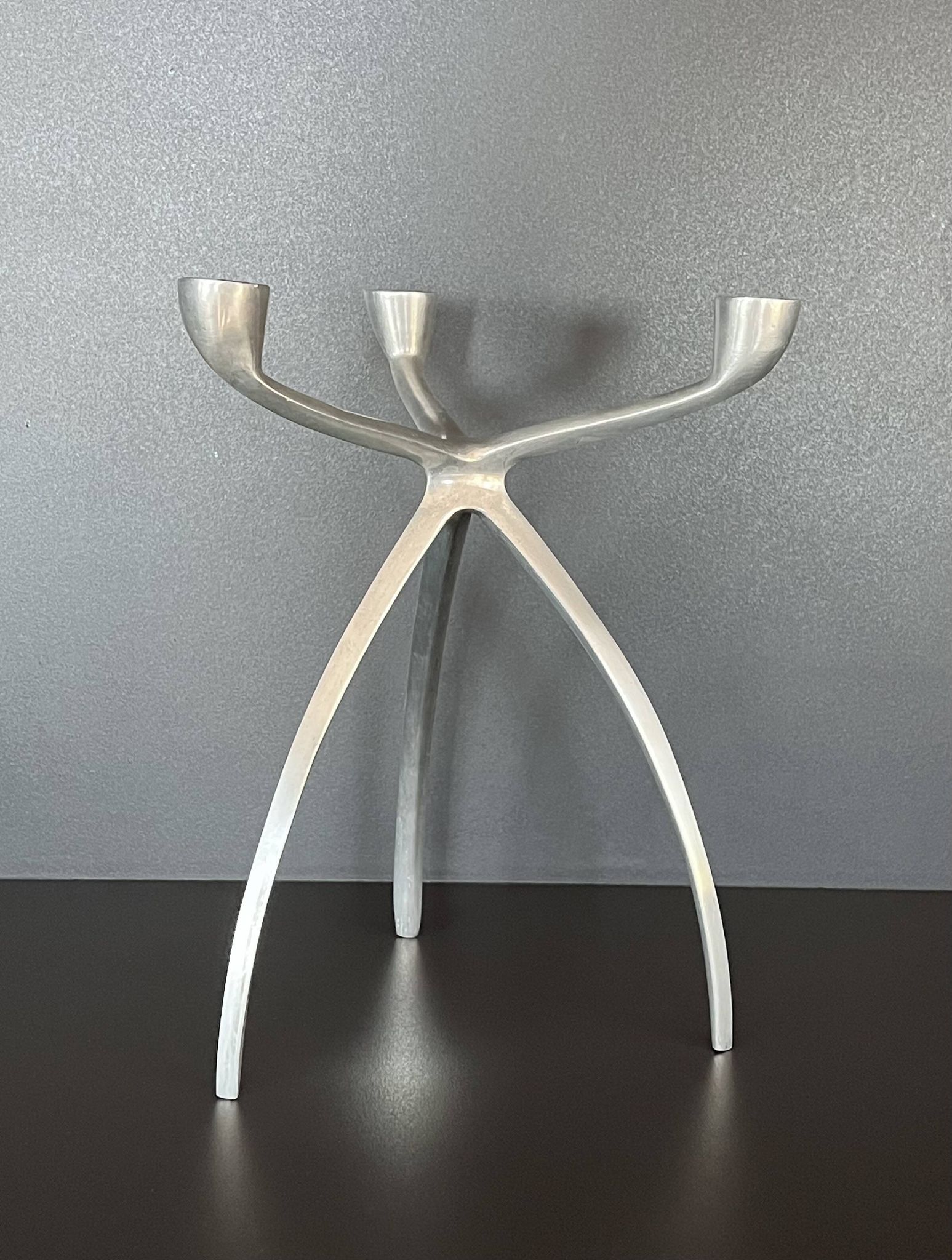 Candle holder, tripod chandelier "Spider" for De Bijenkorf, Netherlands 70's