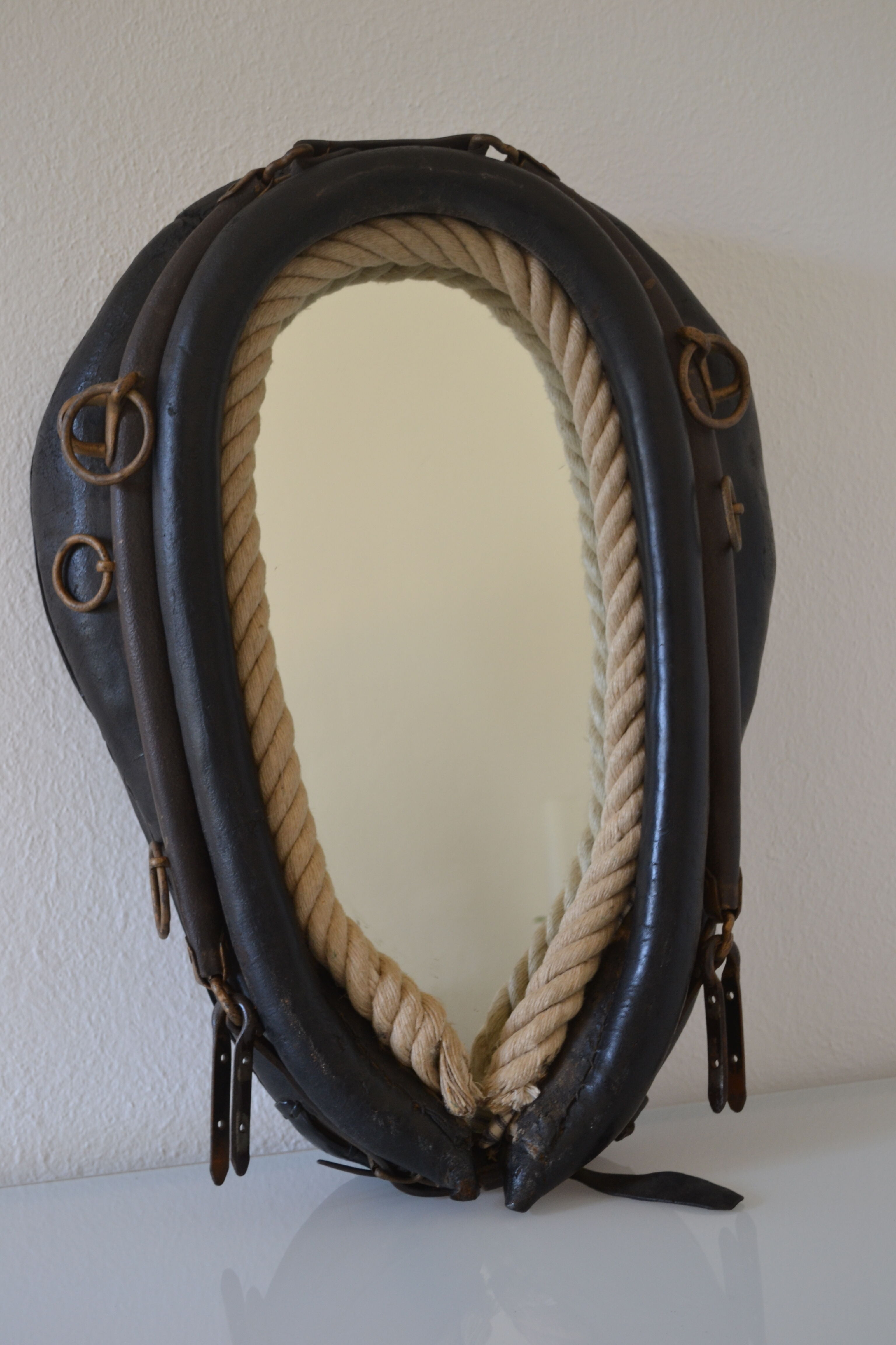 Brutalist mirror horse collar