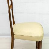 Six Vittorio Dassi Mid-Century Modern Italian Mahogany Dining Chairs, 1950s