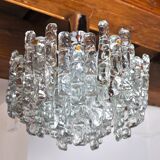 J.T Kalmar 'Glaçon' lustre, frosted glass, Austria, 1970