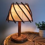 Vintage rattan lamp