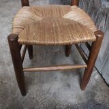 Série de 4 chaises paillées