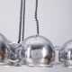 Vintage 1970s chrome-plated chandelier designed by Goffredo Reggiani