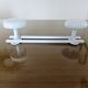 White lacquered metal wall coat rack, 1970