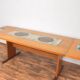 Teak & Tile Dining Table by Gangso Mobler, 1960s.