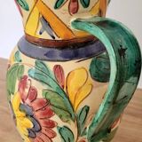 Vintage majolica style pitcher