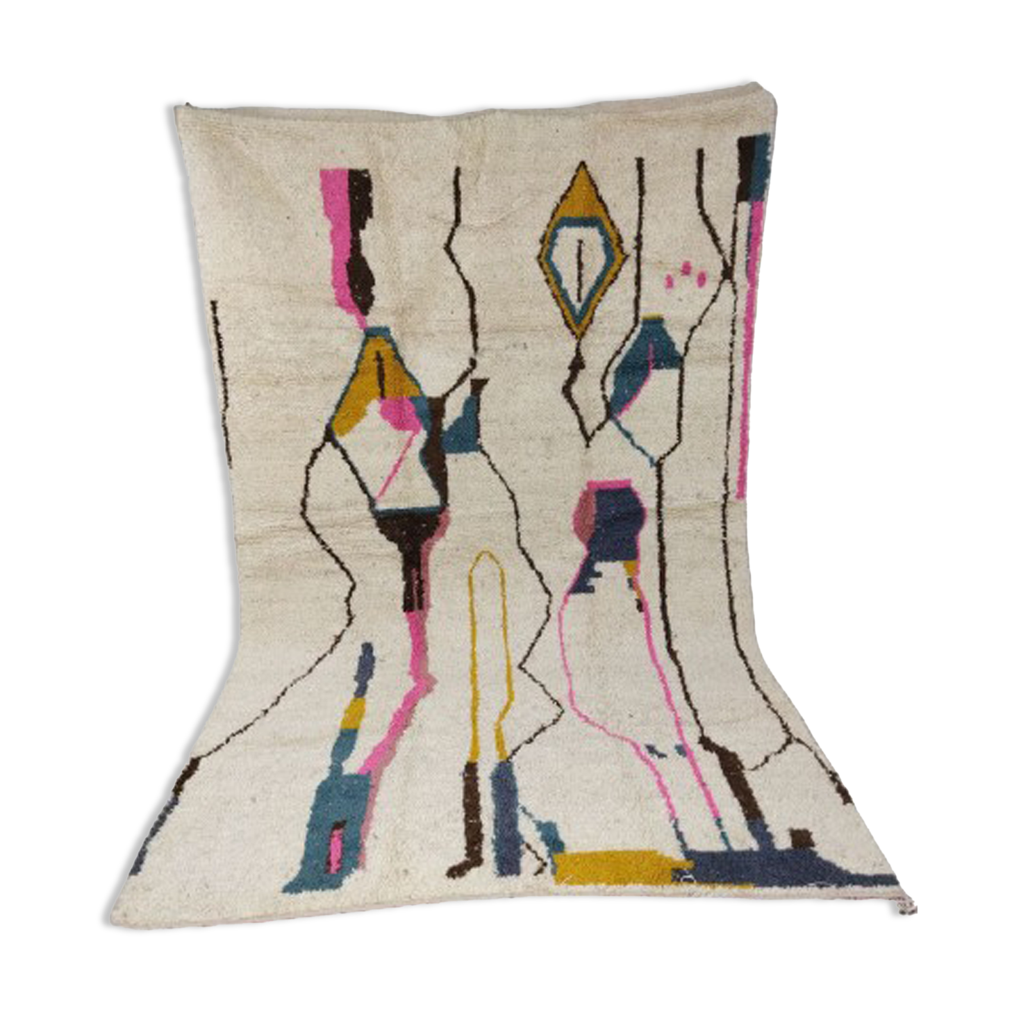 Handmade moroccan berber carpet 293 x 187 cm