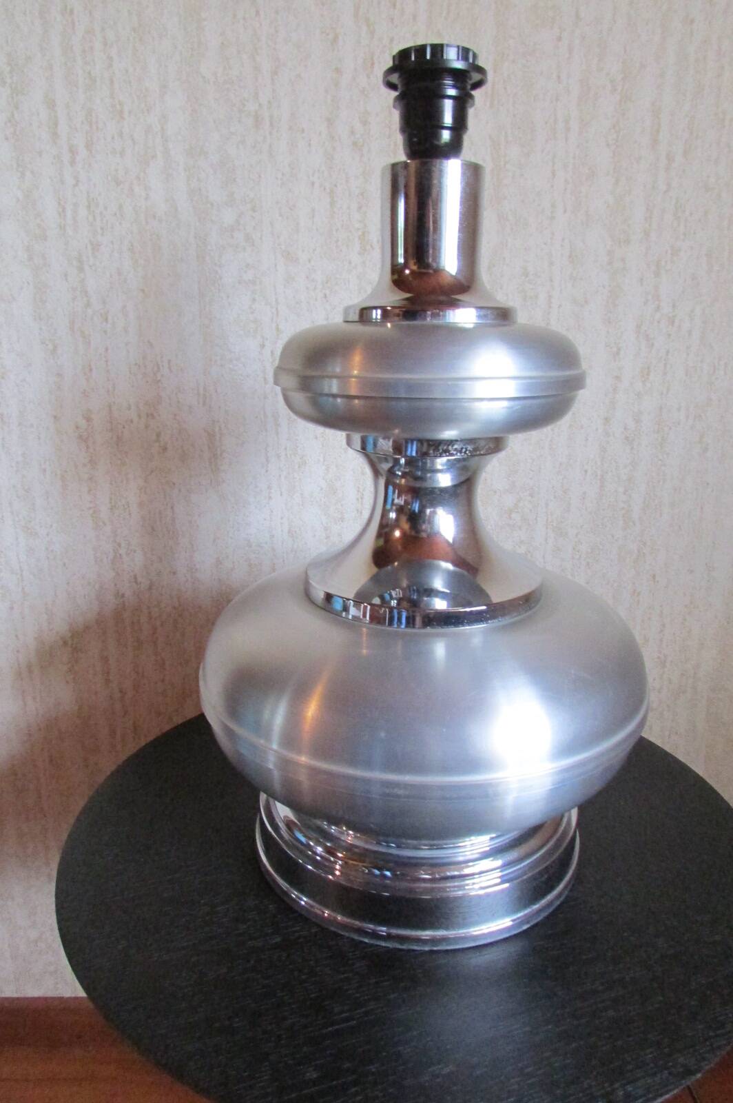 Living room lamp, High, aluminum and stainless steel