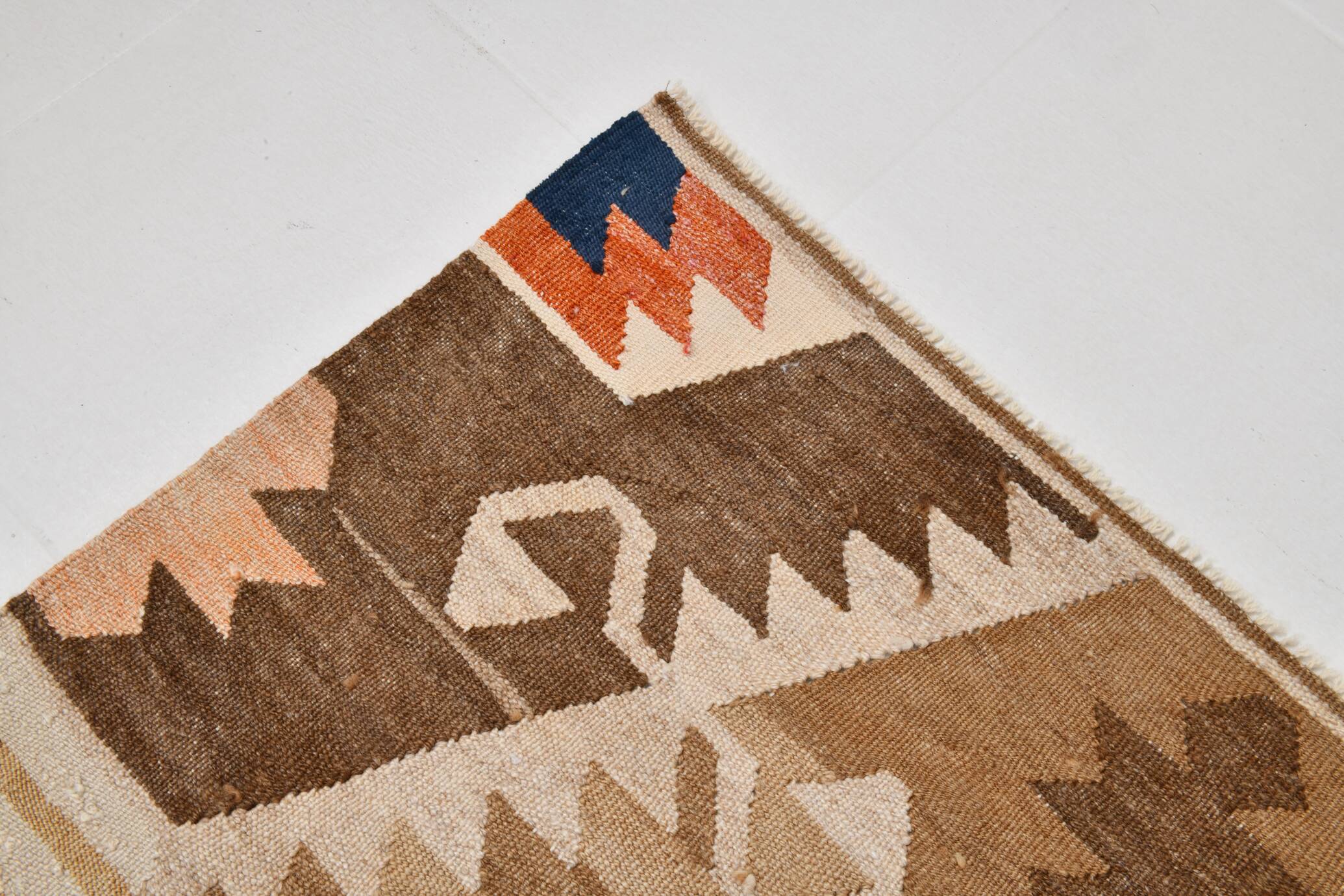 Large Multicolor Vintage Kilim Rug, 296x393Cm