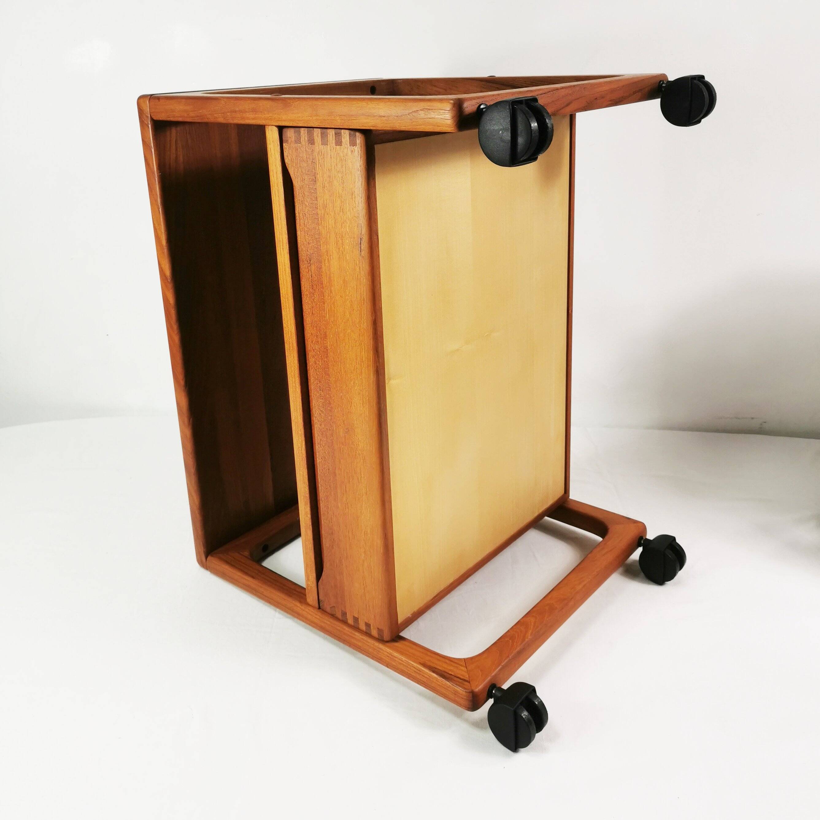 Side table, teak bar, Mid Century, BR Mobler, designed by Peter Brink, Denm