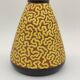 Ray Camart yellow and black ceramic vase