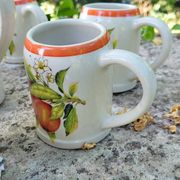 Service campagne chic vintage grés Digoin pichet tasse mug fait main