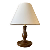 Small turned wooden lamp