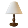 Small turned wooden lamp