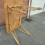 Vintage bamboo wicker rattan table