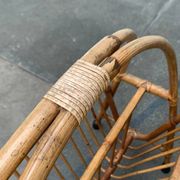 Mid-century bamboo magazine rack, 1960s