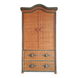 Rattan wardrobe