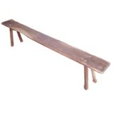Rustic oak bench