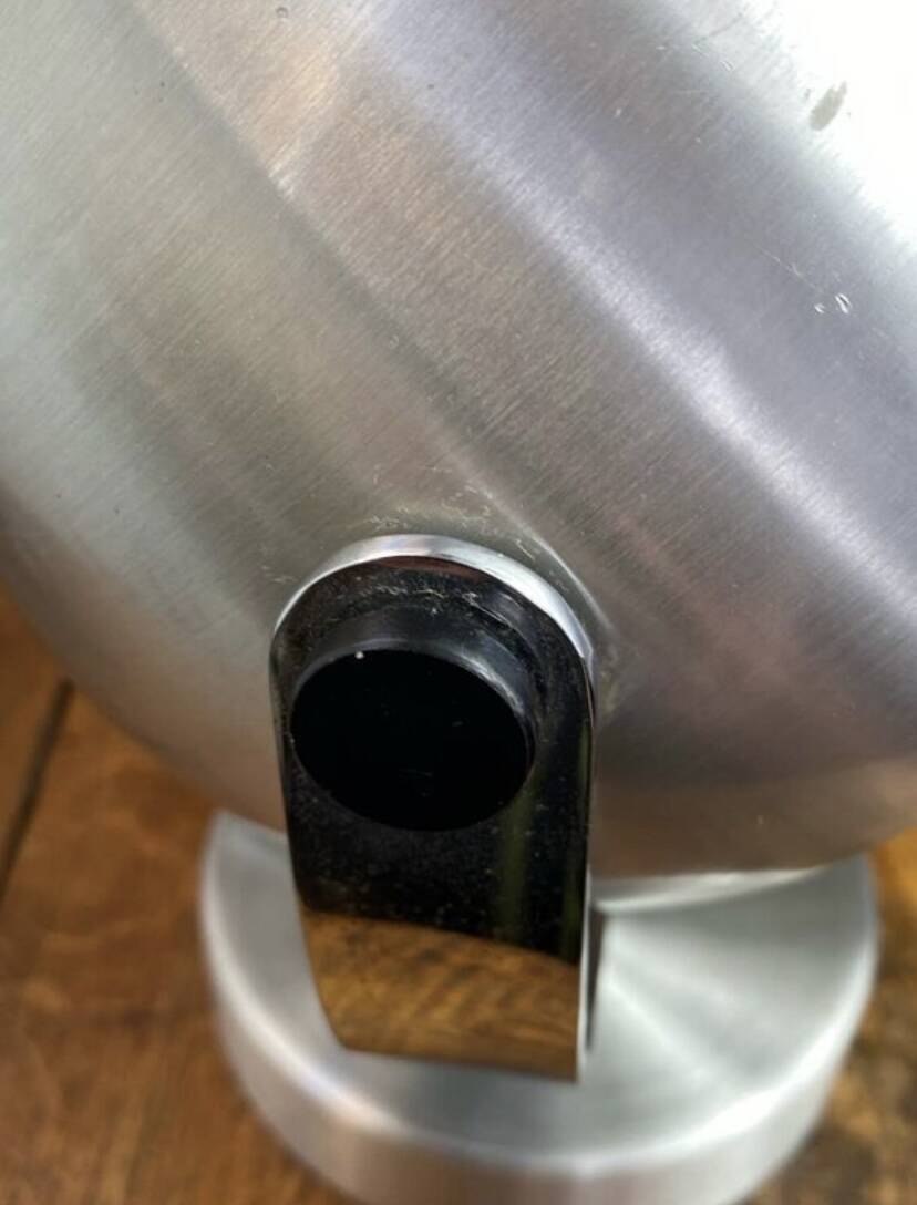 Eye Ball brushed aluminium Space Age lamp or wall light