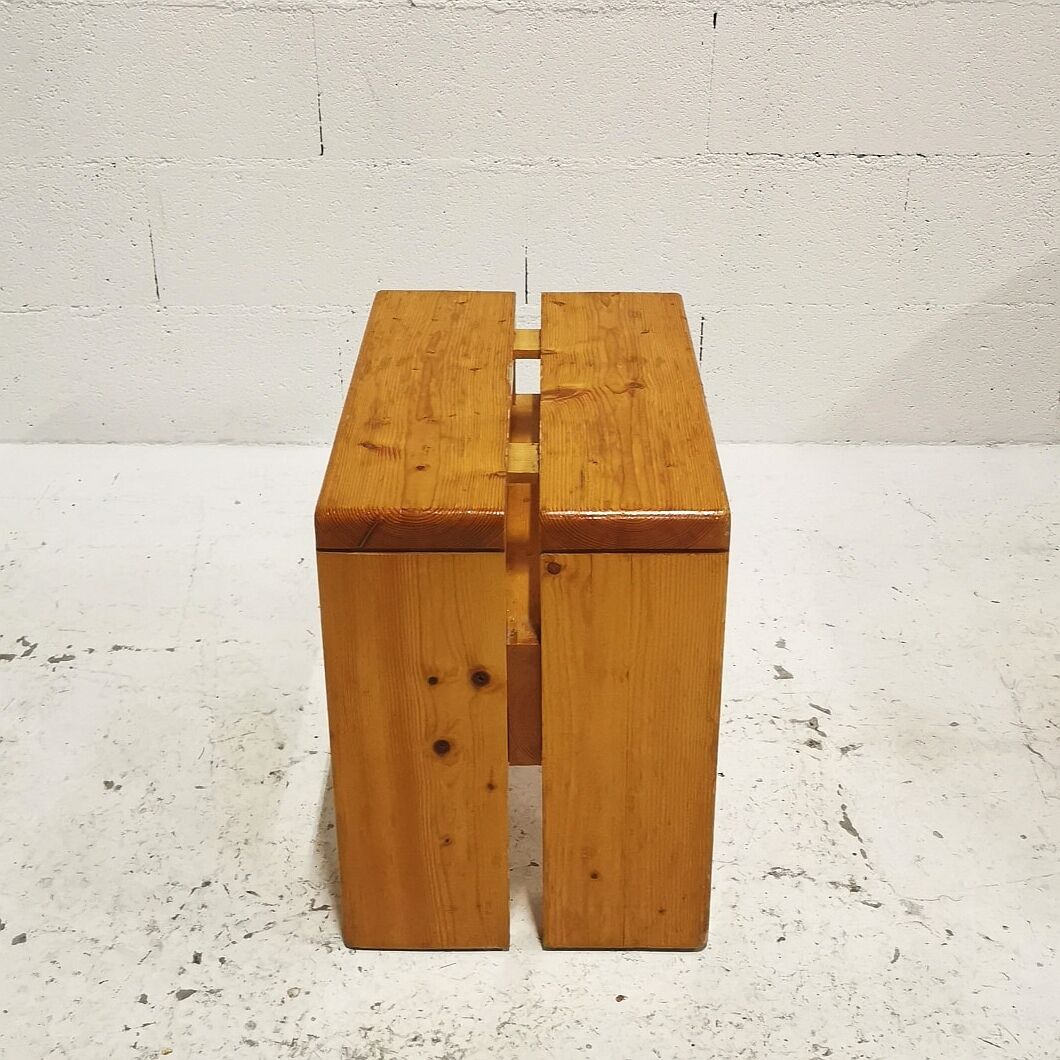 Stool " Les Arcs " by Charlotte Perriand, 1960