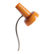 Lampe de bureau en métal orange par Sis Leuchten, Allemagne 1960