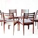 6 teak chairs from Meredew furniture, vintage Scandinavian 1960s.