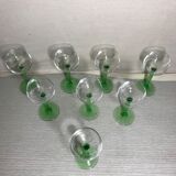 Series of 8 wine glasses