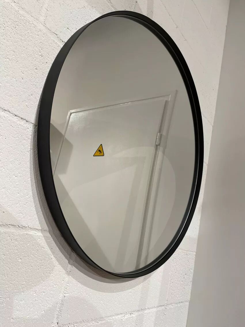 Round mirror 75cm diameter black outline